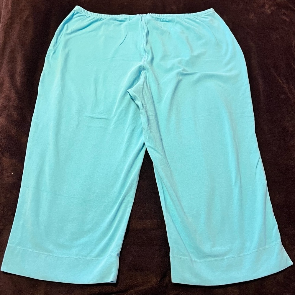 GUC Secret Treasures Women’s Aqua Blue Pajama Pants 16/18 - Picture 7 of 7